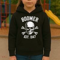 Boomer Est 1947 Baby Boomer Generation Kids Hoodie thumb 3