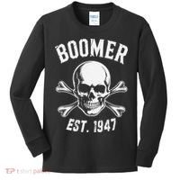 Boomer Est 1947 Baby Boomer Generation Kids Long Sleeve Shirt thumb 0