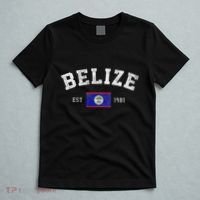 Belize Est. 1981 Belizean Flag Independence Day T-Shirt thumb 5