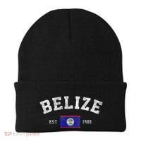 Belize Est. 1981 Belizean Flag Independence Day Beanie thumb 0