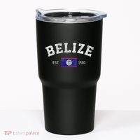 Belize Est. 1981 Belizean Flag Independence Day Tumbler thumb 0