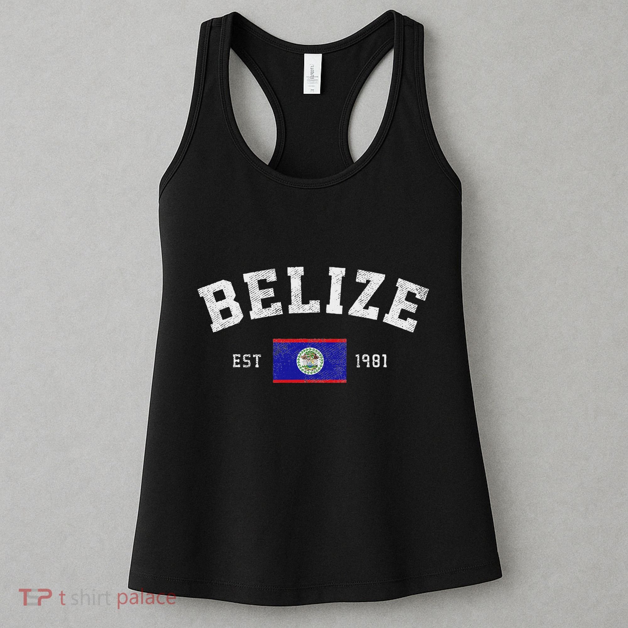 Belize Est. 1981 Belizean Flag Independence Day Women's Tank Top