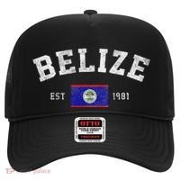 Belize Est. 1981 Belizean Flag Independence Day Hat thumb 0