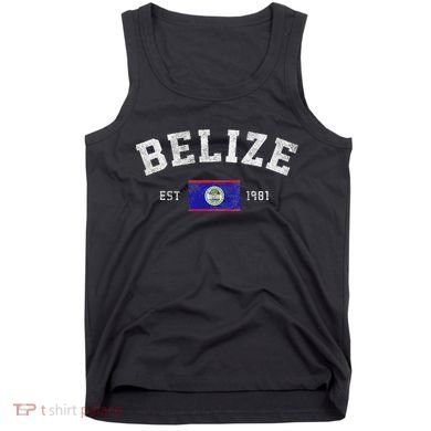 Belize Est. 1981 Belizean Flag Independence Day Tank Top