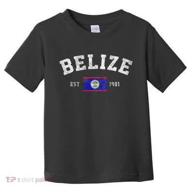 Belize Est. 1981 Belizean Flag Independence Day Toddler T-Shirt