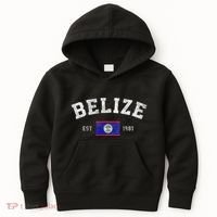 Belize Est. 1981 Belizean Flag Independence Day Kids Hoodie thumb 0