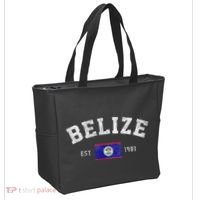 Belize Est. 1981 Belizean Flag Independence Day Tote Bag thumb 2