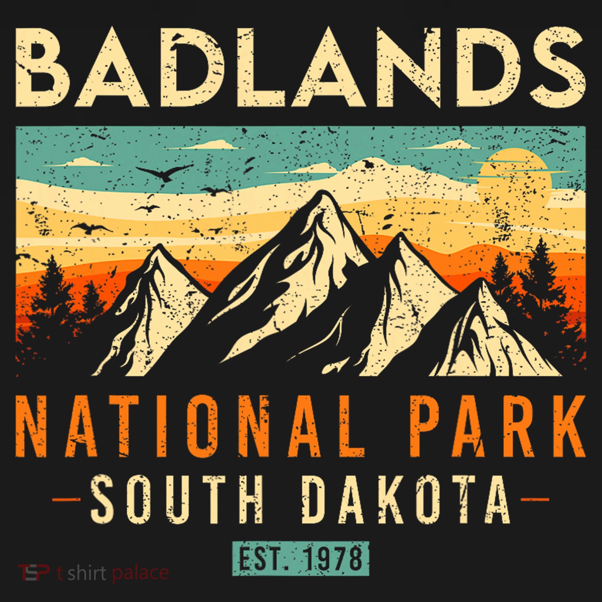 Badlands Est. 1978 O South Dakota National Park Women's Hoodie