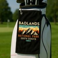 Badlands Est. 1978 O South Dakota National Park Golf Towel thumb 2
