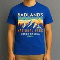Badlands Est. 1978 O South Dakota National Park T-Shirt thumb 3