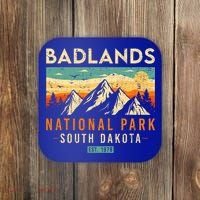 Badlands Est. 1978 O South Dakota National Park Coaster thumb 0