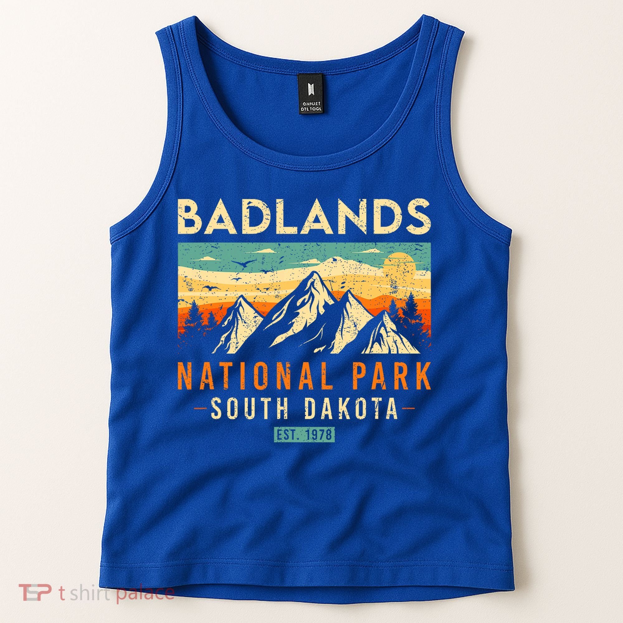 Badlands Est. 1978 O South Dakota National Park Tank Top