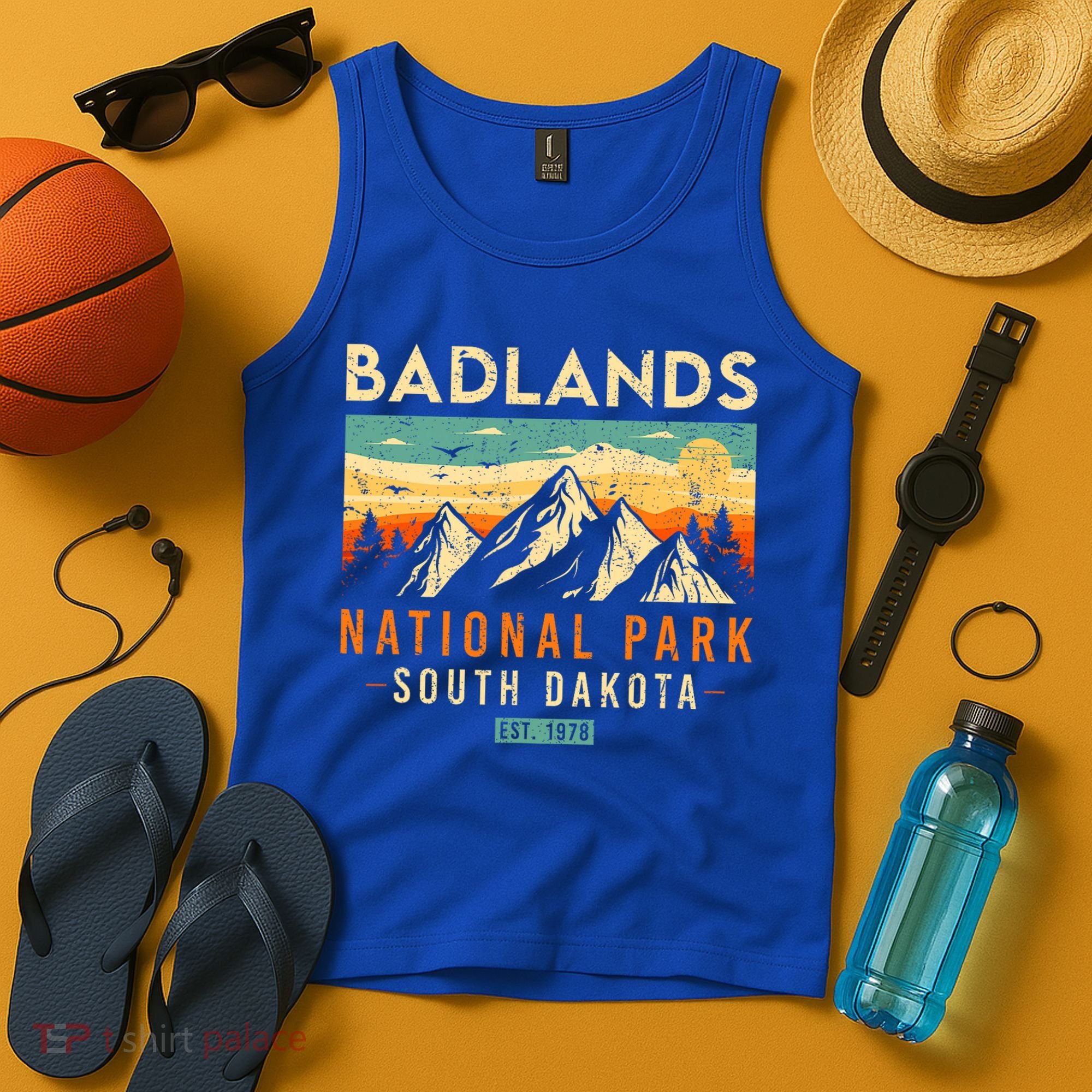 Badlands Est. 1978 O South Dakota National Park Tank Top
