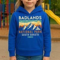 Badlands Est. 1978 O South Dakota National Park Kids Hoodie thumb 3