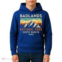 Badlands Est. 1978 O South Dakota National Park Kids Hoodie thumb 4