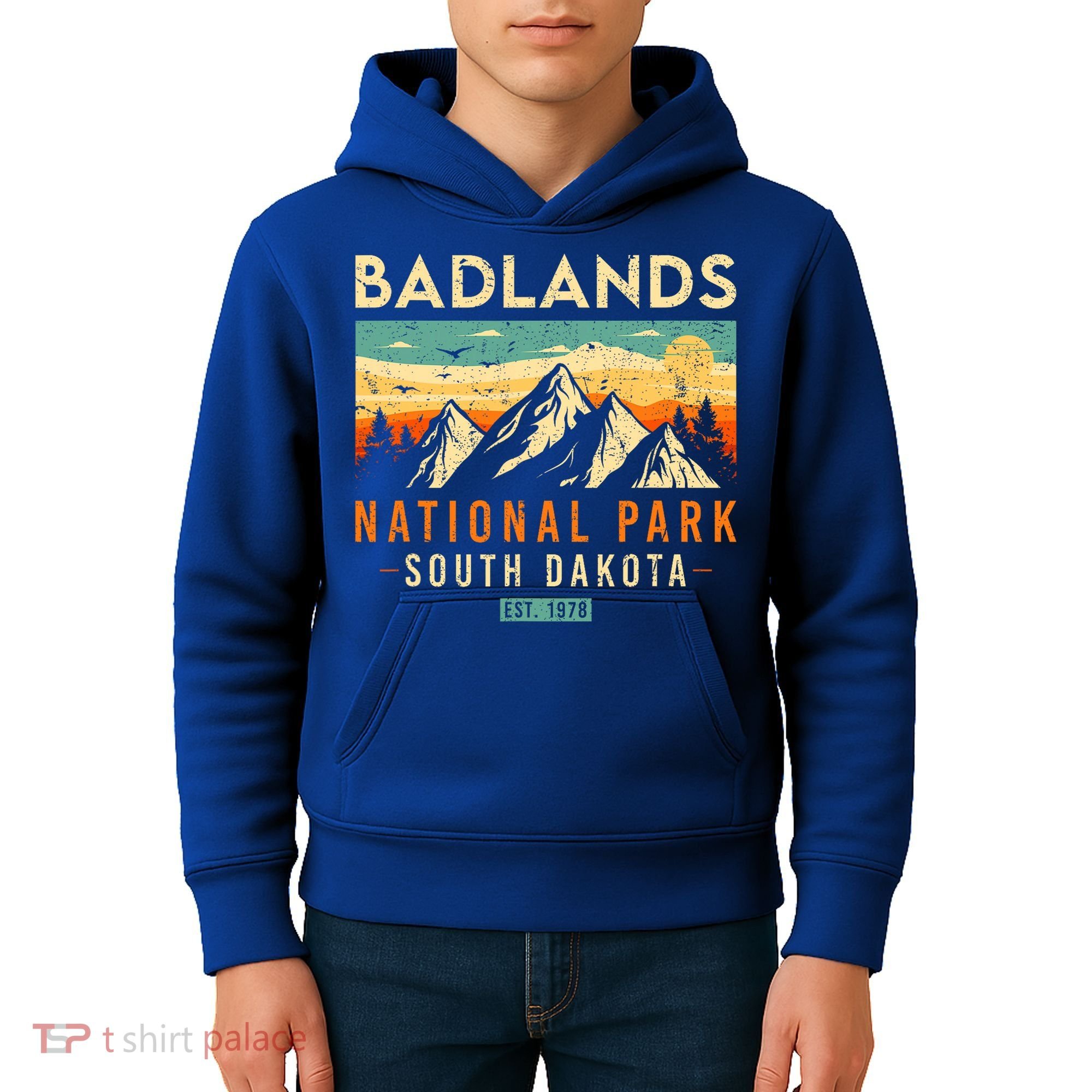 Badlands Est. 1978 O South Dakota National Park Kids Hoodie