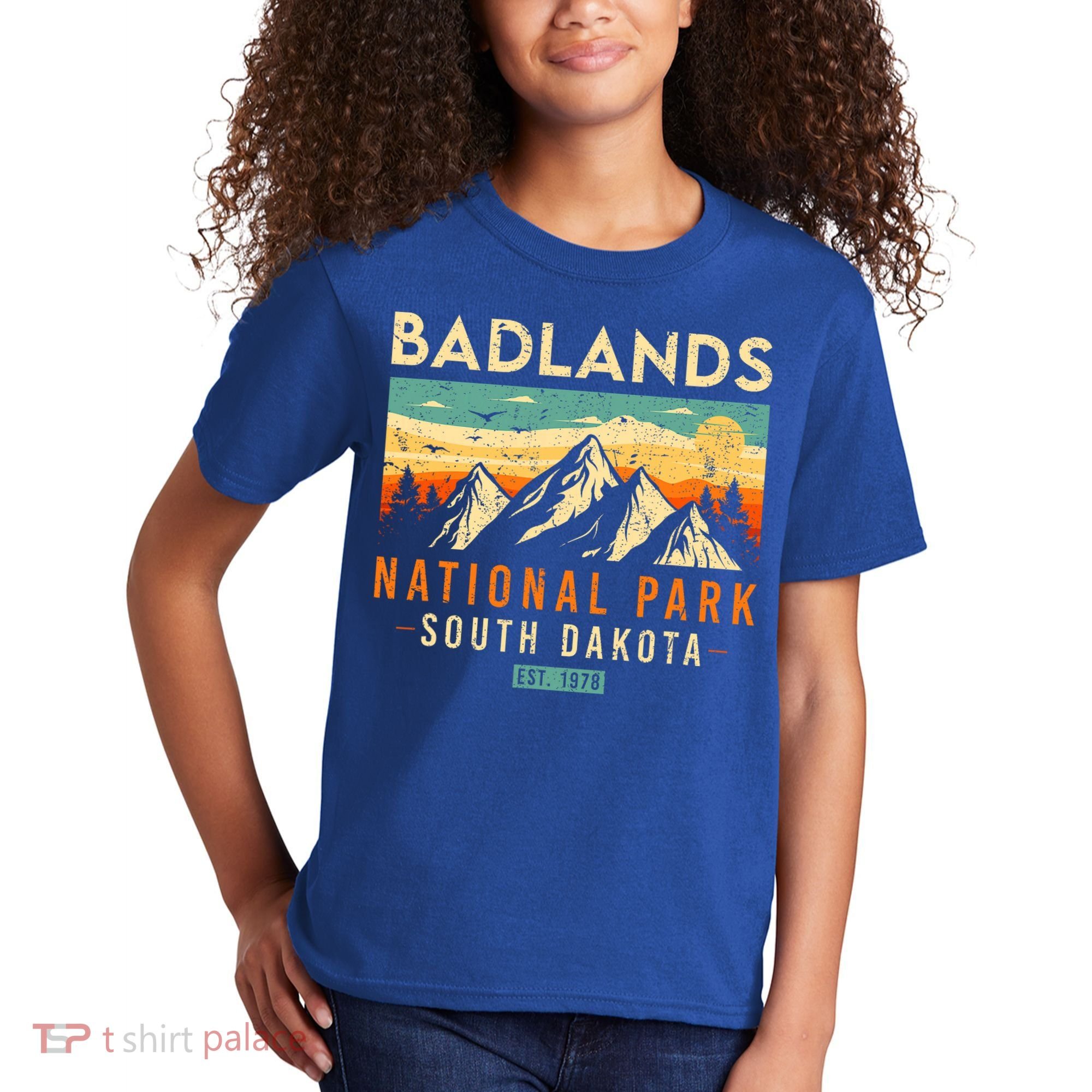 Badlands Est. 1978 O South Dakota National Park Kids T-Shirt