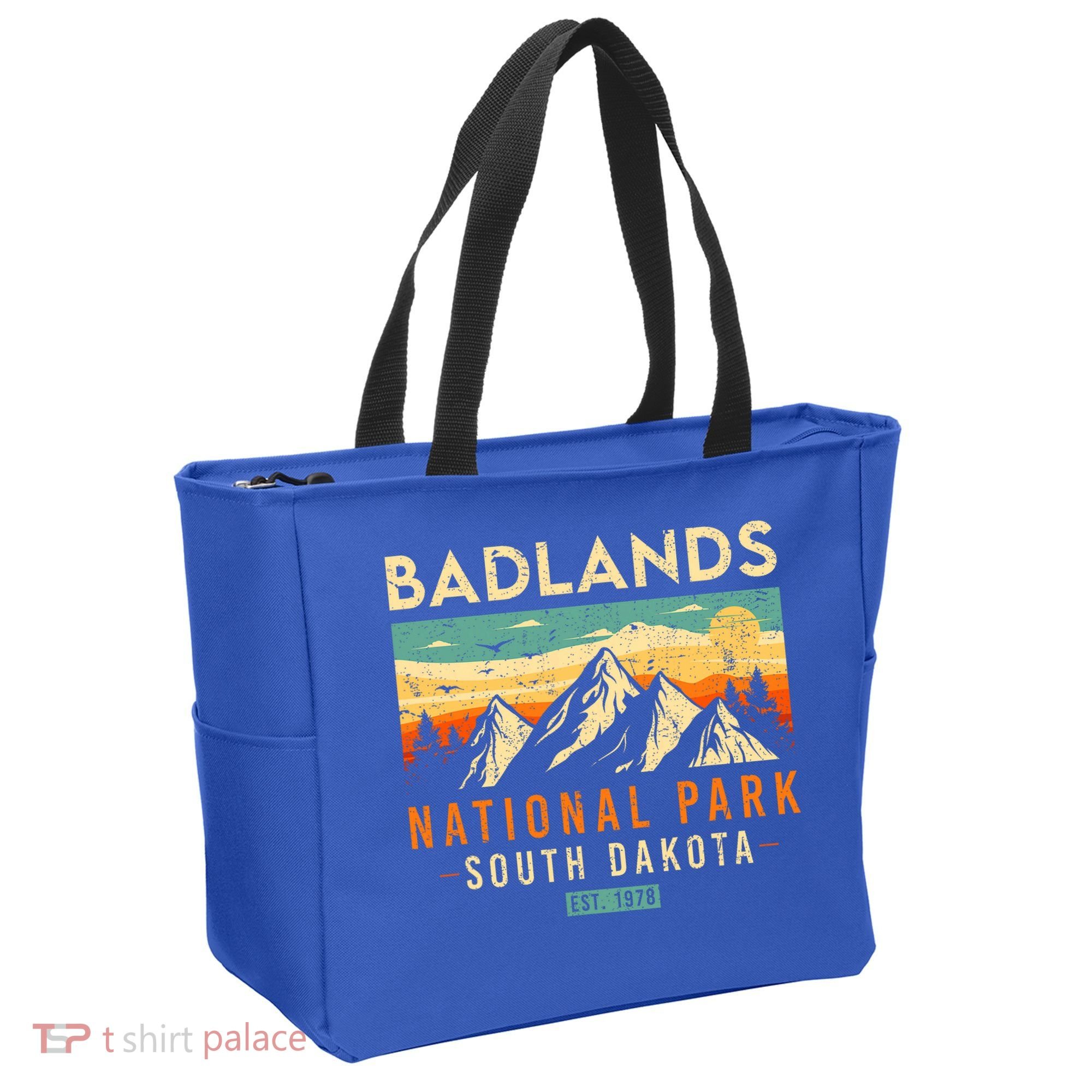 Badlands Est. 1978 O South Dakota National Park Tote Bag