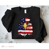 Bald Eagle 4th of July American Flag Patriotic Freedom USA Sweatshirt thumb 2