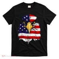 Bald Eagle 4th of July American Flag Patriotic Freedom USA T-Shirt thumb 0