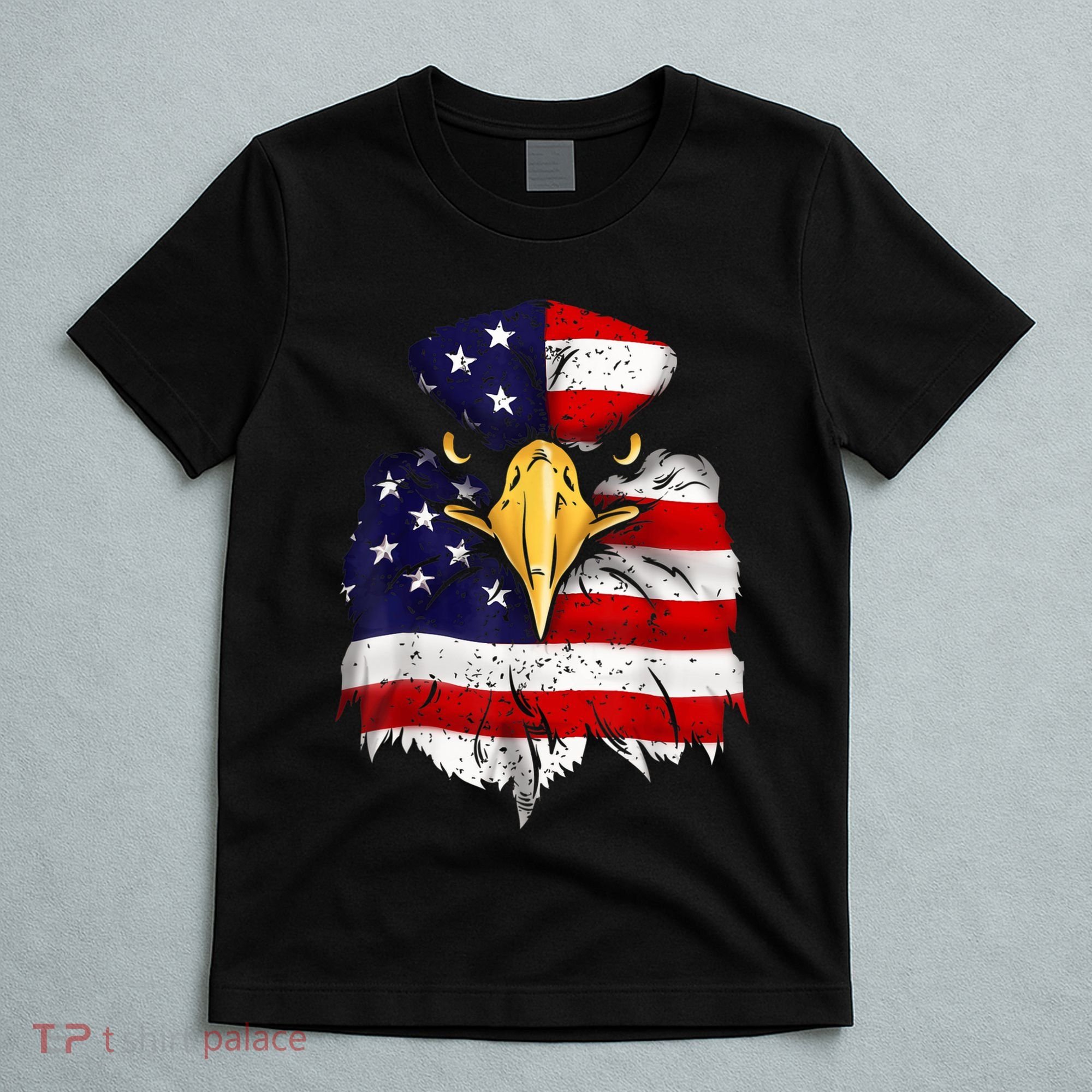 Bald Eagle 4th of July American Flag Patriotic Freedom USA T-Shirt