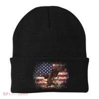 Bald Eagle 4th Of July Christmas Gift American Flag Country Beanie thumb 0