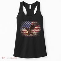 Bald Eagle 4th Of July Christmas Gift American Flag Country Women's Tank Top thumb 0