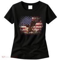 Bald Eagle 4th Of July Christmas Gift American Flag Country Women's T-Shirt thumb 0