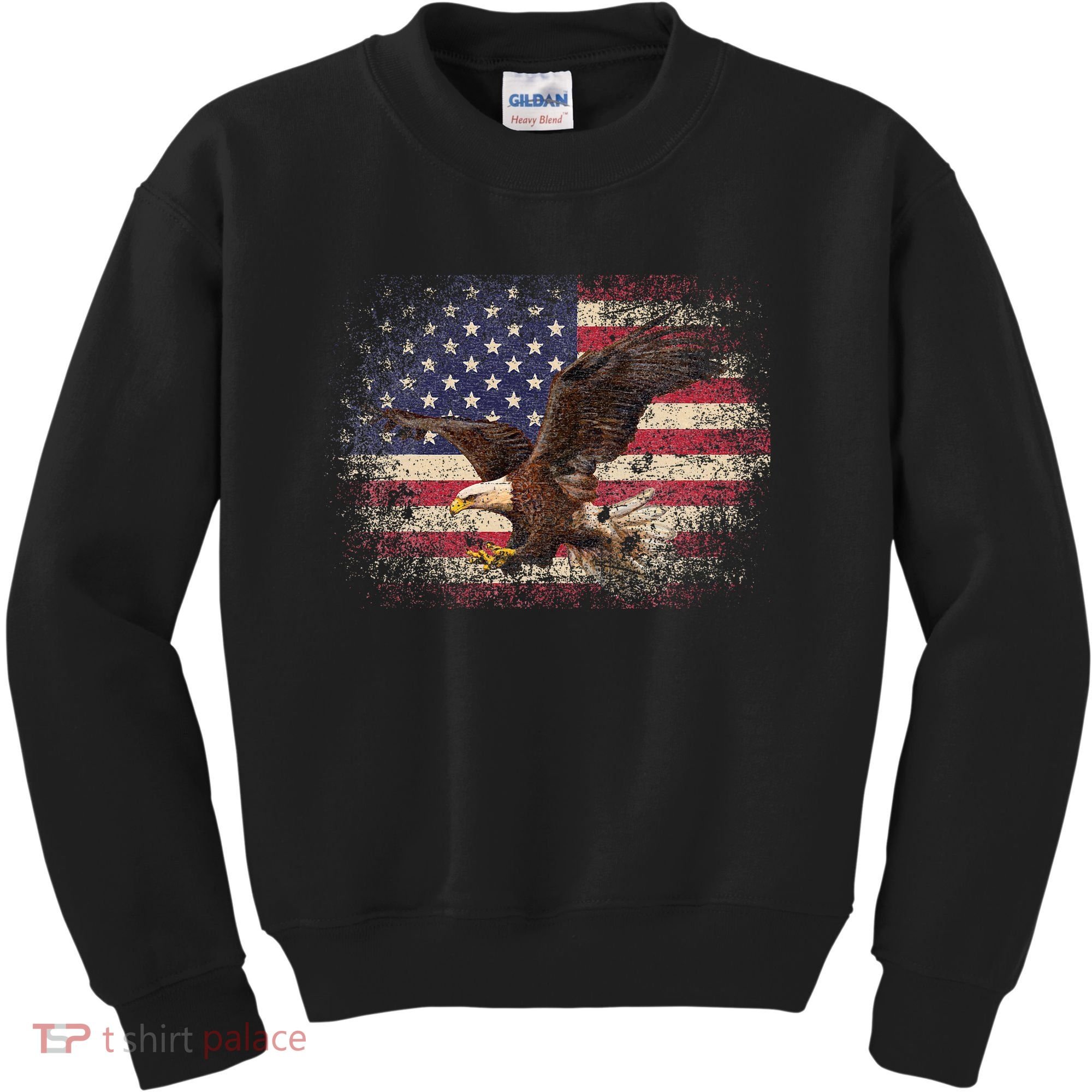 Bald Eagle 4th Of July Christmas Gift American Flag Country Kids Sweatshirt