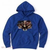 Bald Eagle 4th Of July American Usa Flag Eagle Patriotic Hoodie thumb 0