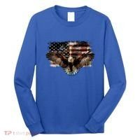 Bald Eagle 4th Of July American Usa Flag Eagle Patriotic Long Sleeve Shirt thumb 0