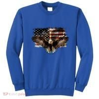Bald Eagle 4th Of July American Usa Flag Eagle Patriotic Sweatshirt thumb 0