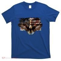 Bald Eagle 4th Of July American Usa Flag Eagle Patriotic T-Shirt thumb 0