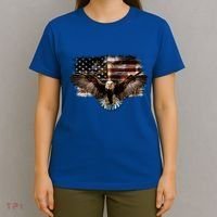 Bald Eagle 4th Of July American Usa Flag Eagle Patriotic T-Shirt thumb 4