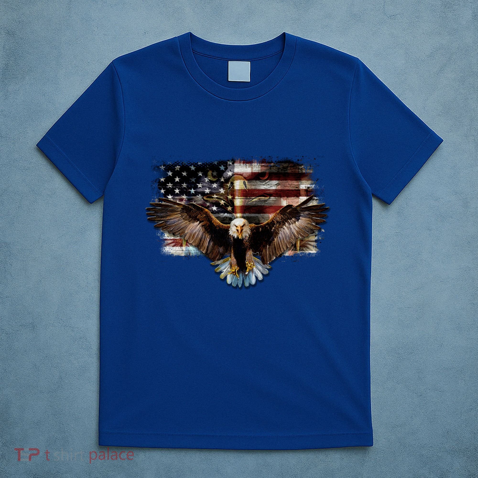Bald Eagle 4th Of July American Usa Flag Eagle Patriotic T-Shirt