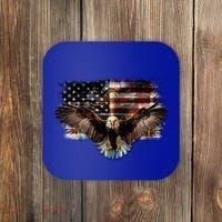 Bald Eagle 4th Of July American Usa Flag Eagle Patriotic Coaster thumb 0