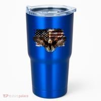 Bald Eagle 4th Of July American Usa Flag Eagle Patriotic Tumbler thumb 0