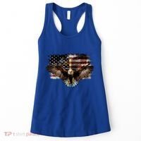 Bald Eagle 4th Of July American Usa Flag Eagle Patriotic Women's Tank Top thumb 0