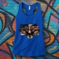Bald Eagle 4th Of July American Usa Flag Eagle Patriotic Women's Tank Top thumb 3