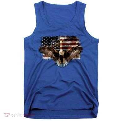 Bald Eagle 4th Of July American Usa Flag Eagle Patriotic Tank Top