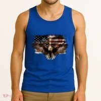 Bald Eagle 4th Of July American Usa Flag Eagle Patriotic Tank Top thumb 3