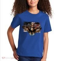 Bald Eagle 4th Of July American Usa Flag Eagle Patriotic Kids T-Shirt thumb 2