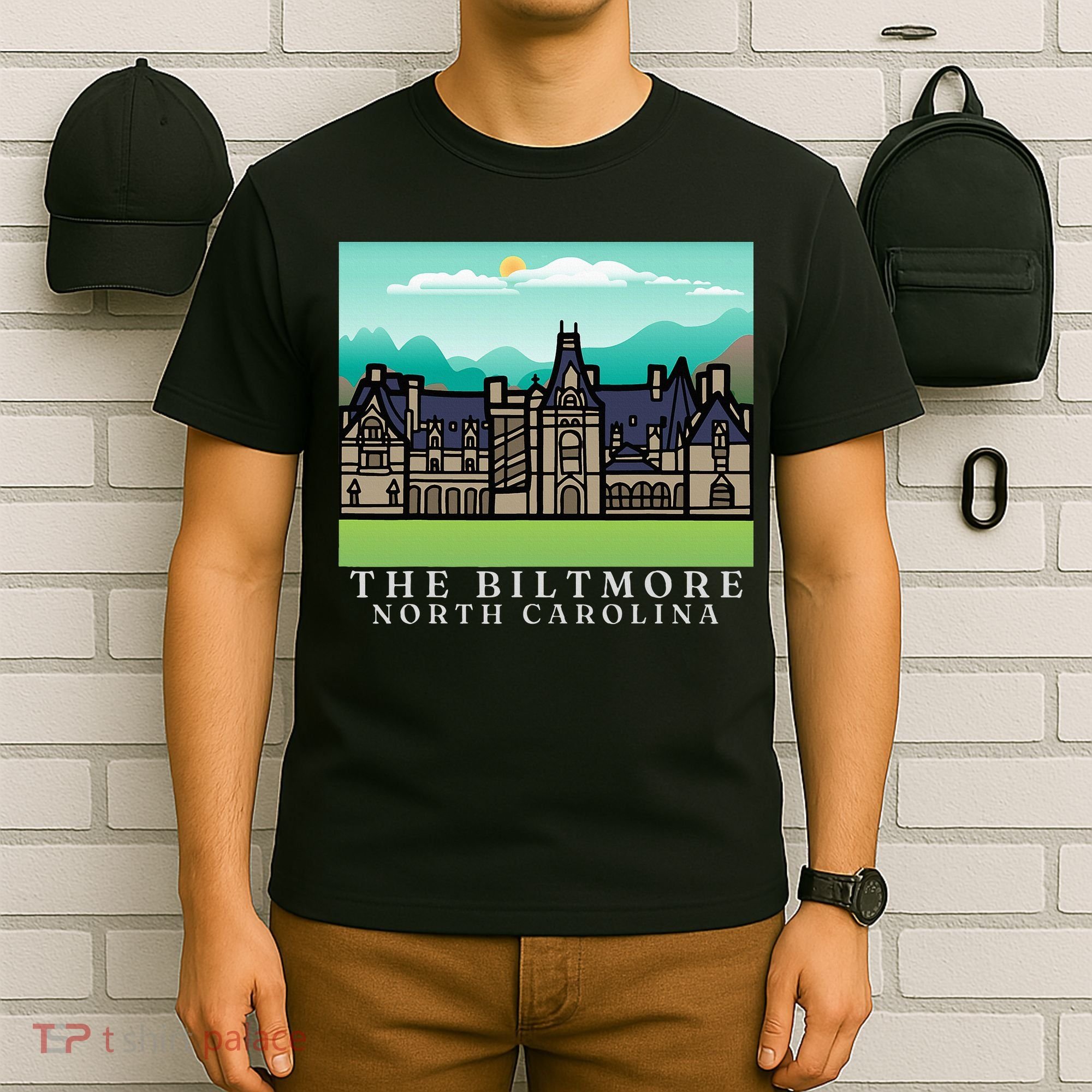 Biltmore Estate Asheville North Carolina In Color T-Shirt