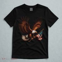 Bald Eagle American Flag 4th Of July Patriotic Man Woman T-Shirt thumb 5