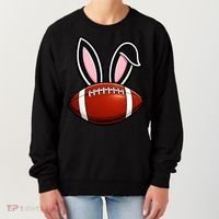 Bunny Ears American Football Fan Funny Easter Women's Sweatshirt thumb 0