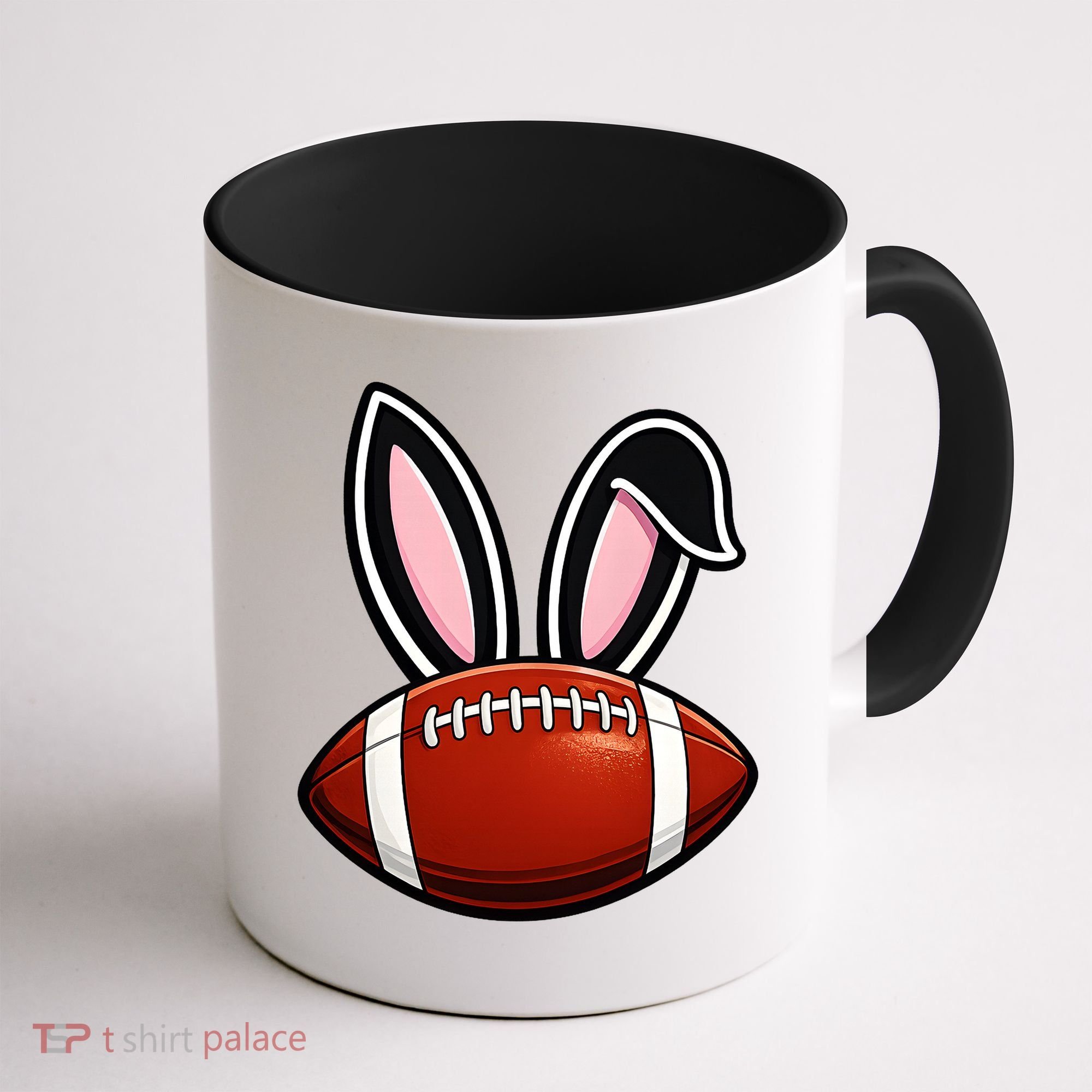 Bunny Ears American Football Fan Funny Easter Coffee Mug