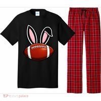 Bunny Ears American Football Fan Funny Easter Pajama Set thumb 0
