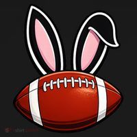 Bunny Ears American Football Fan Funny Easter Women's Hoodie thumb 2