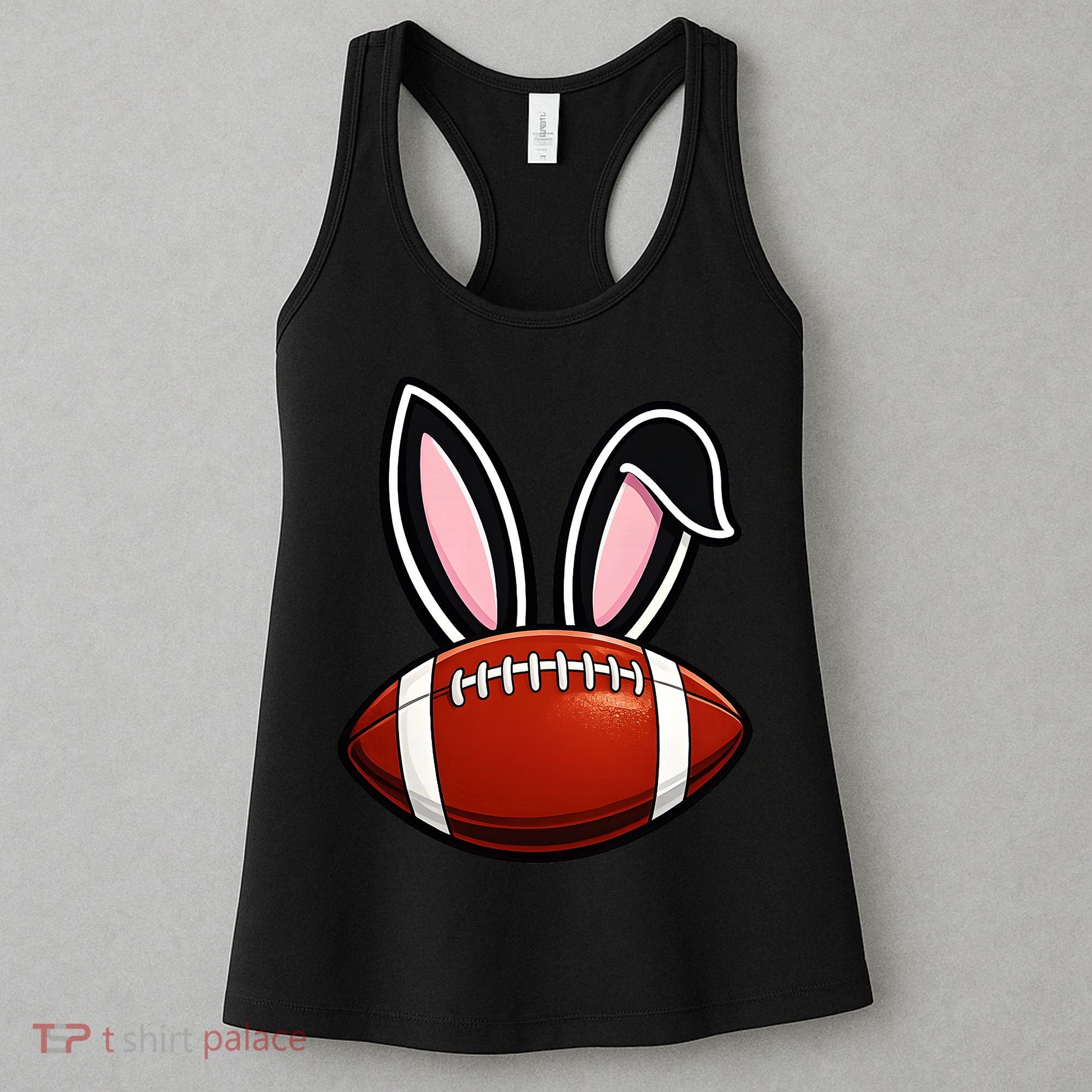 Bunny Ears American Football Fan Funny Easter Women's Tank Top