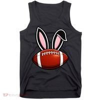 Bunny Ears American Football Fan Funny Easter Tank Top thumb 0